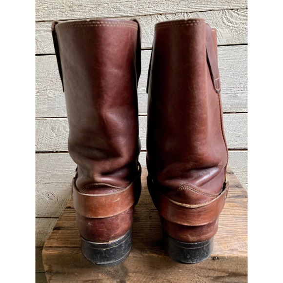 Brown leather boots, mens boots, harness boots - Picture 4 of 10